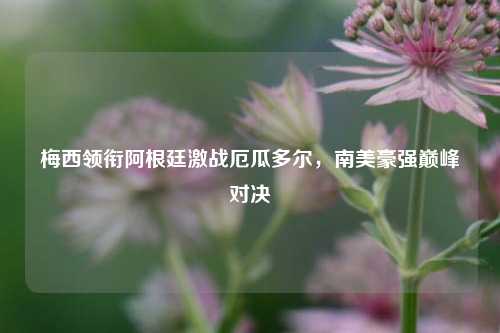 梅西领衔阿根廷激战厄瓜多尔，南美豪强巅峰对决